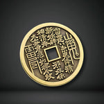 Antique Craft Shangui Bagua Copper Coin